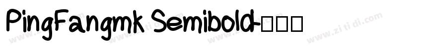 PingFangmk Semibold字体转换